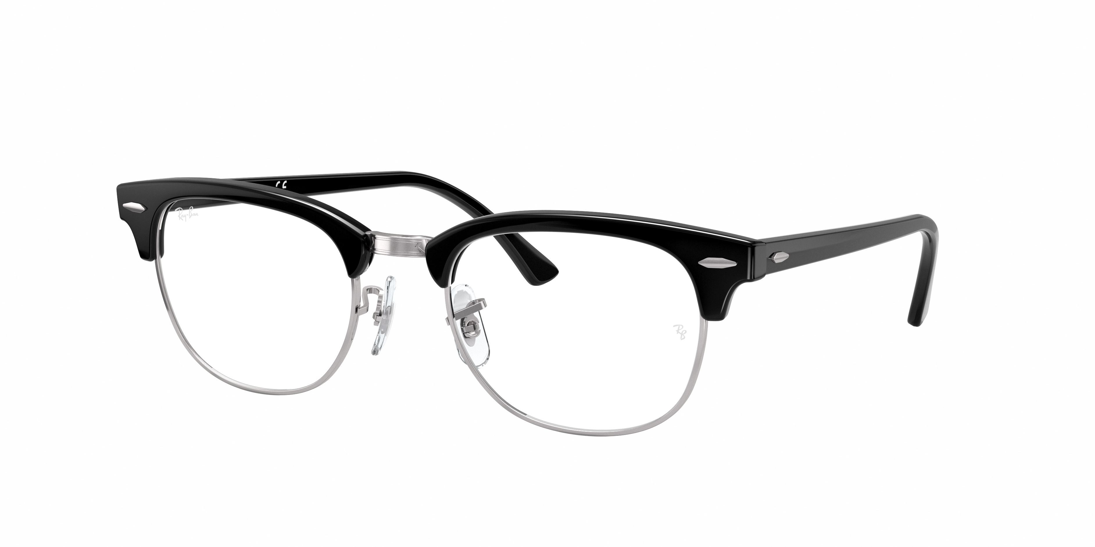 major Or later collide Ray-Ban RB5154 Clubmaster Optics Black Eyeglasses | Glasses.com® | Free  Shipping